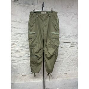 Abercrombie & Fitch Military Army Green Cargo Jogger Pants Womens Size 29 8 S